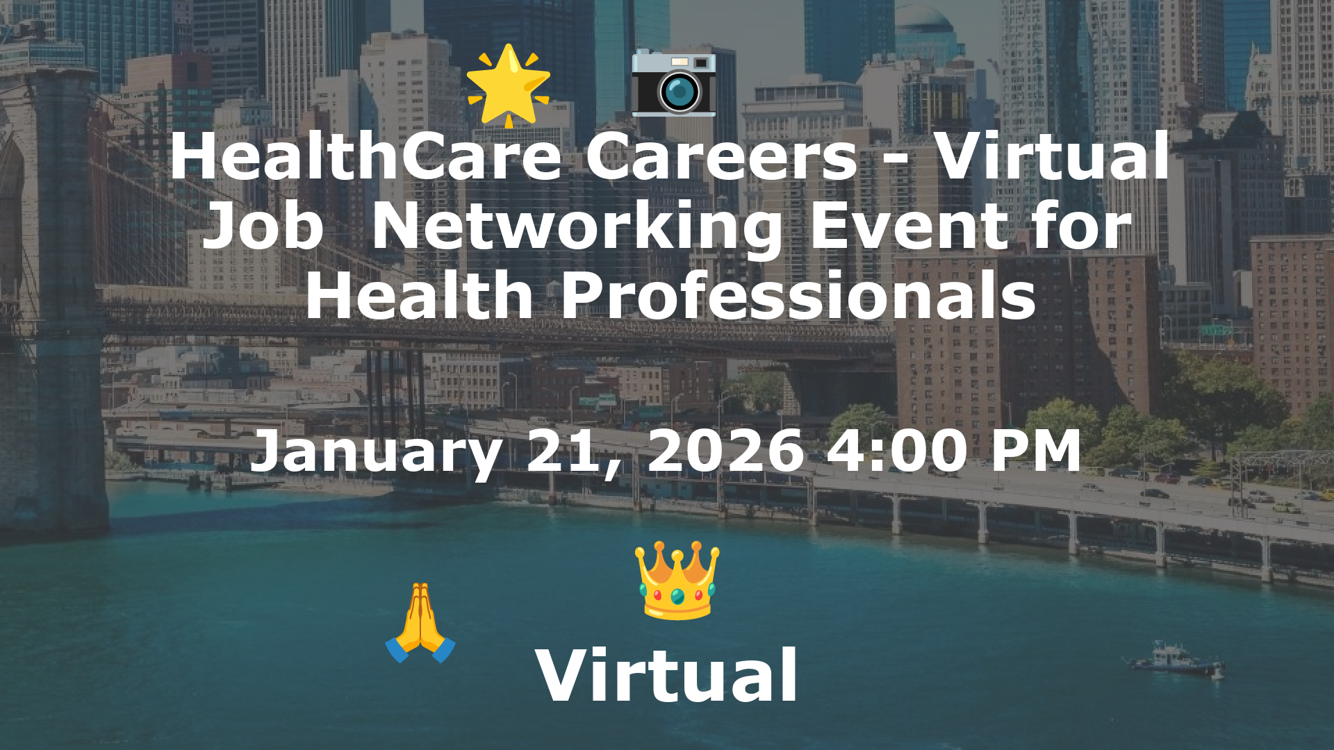 HealthCare Careers - Virtual Job  Networking Event for Health Professionals event image